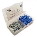 #14-16 Conical Plastic Anchor Kits with Bit